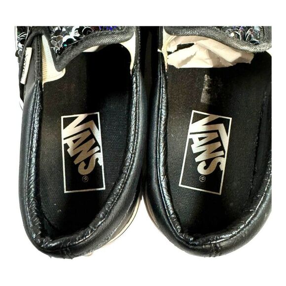 VANS OFF THE WALL 508731 Checkerboard Sequins Slip On Sneaker  Womens 5.5 - Picture 5 of 9